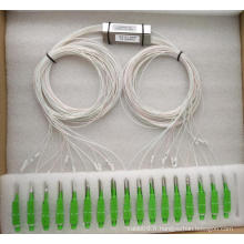 1 * 16 Mini Fibre Optique PLC Splitters avec tube en acier